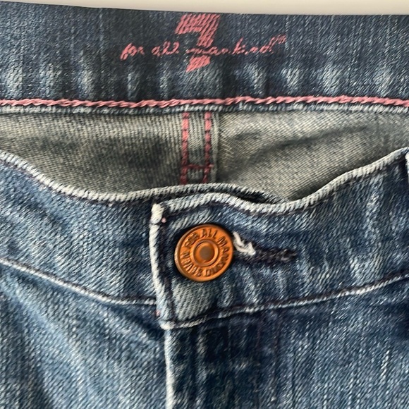 7 For All Mankind Blue Flare & Wide Leg Jeans - Picture 2 of 7